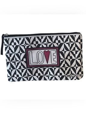 Brighton "Love" Canvas Zippered Pouch
